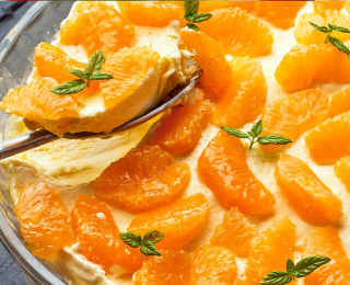 Soufflé glacé aux clémentines