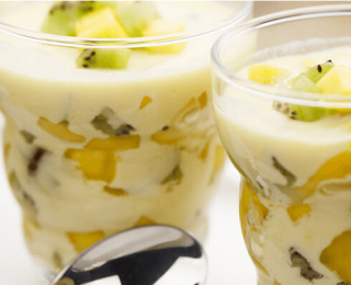 Panna cotta exotique au lait de coco
