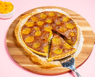 Tarte pistache et abricots
