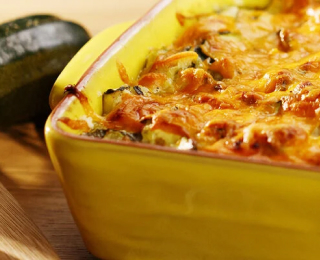 Gratin de courgettes à la mimolette