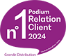 N°1 podium Relation Client 2024