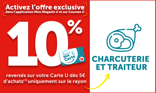 Offre 10% Charcuterie et Traiteur