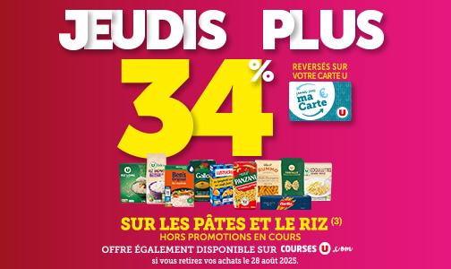 Jeudis Plus Pâtes et Riz