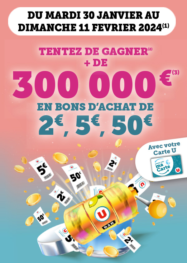 Tentez de gagner des bons d'achat