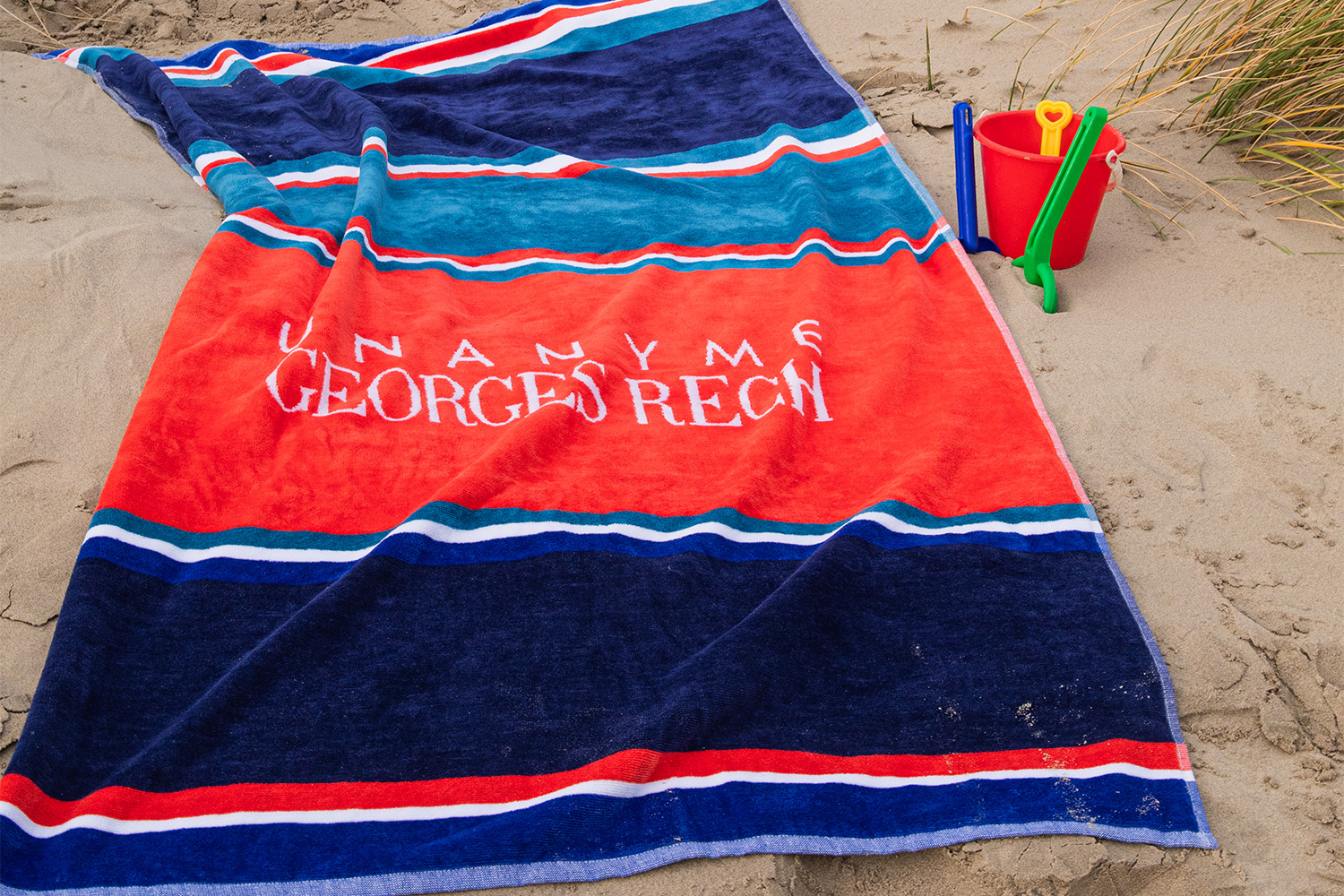 Drap de plage 90x160 cm Velours rayé