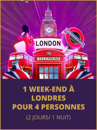 1 week-end à Londres pour 4 pers à gagner !