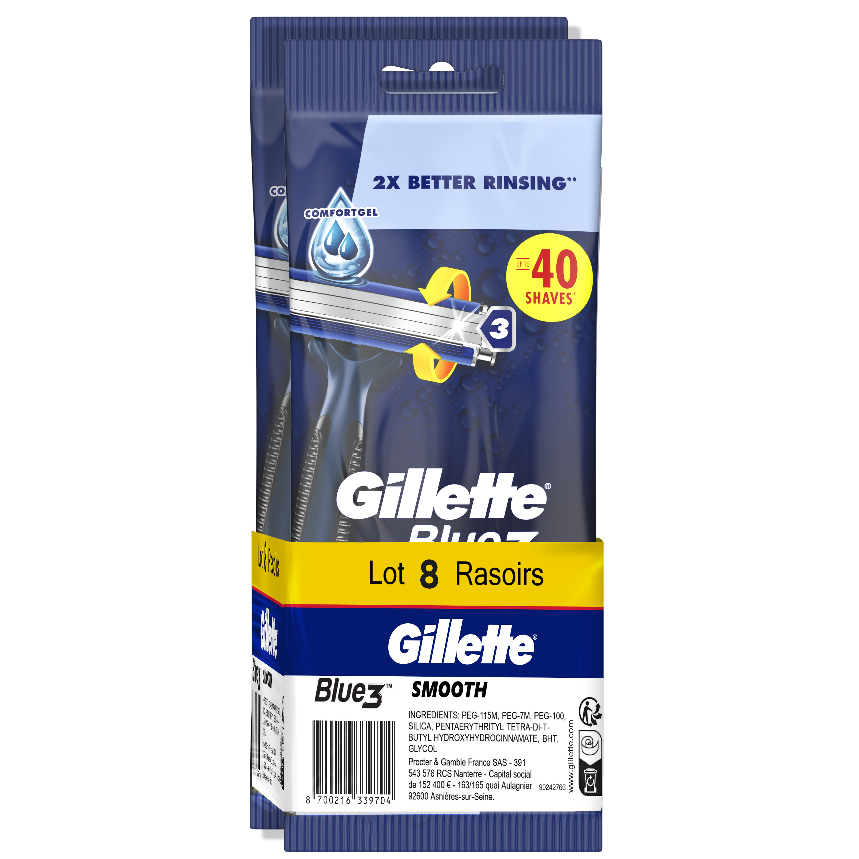 Rasoirs jetables Venus ou Gillette