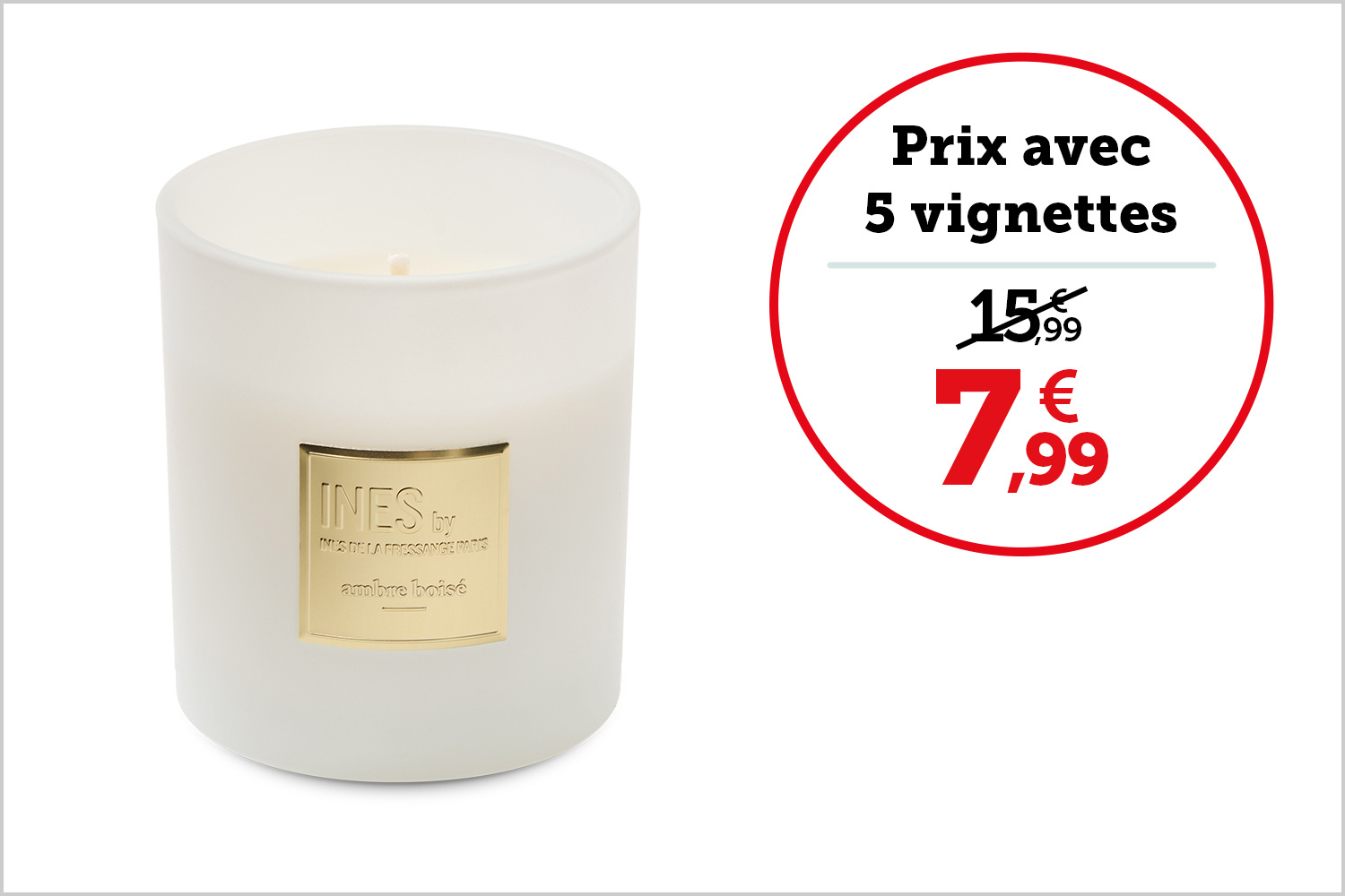 BOUGIE PARFUMÉE 200 g - Ambre boisé