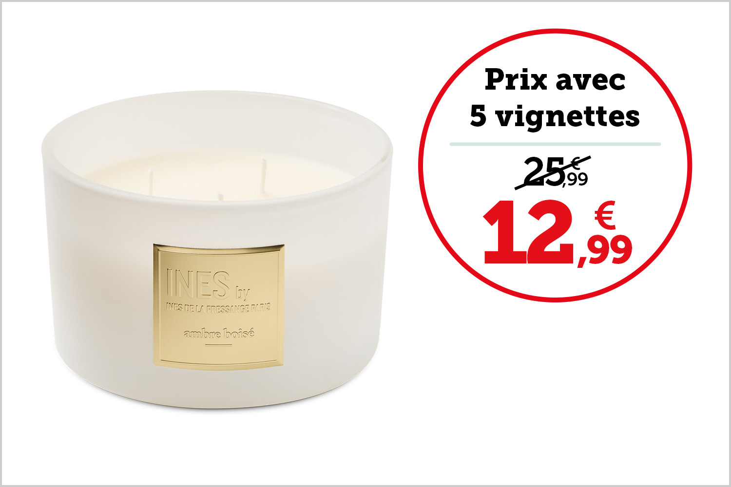 BOUGIE PARFUMÉE 450 g - ambre boisé