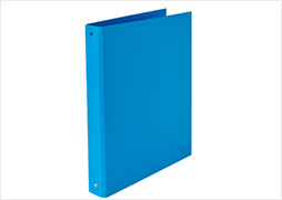 Classeur rigide A4 4 anneaux dos 40mm bleu