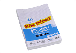 Copies doubles perforées A4