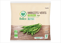 HARICOTS VERTS SURGELES U BIO - La sachet de 600 g