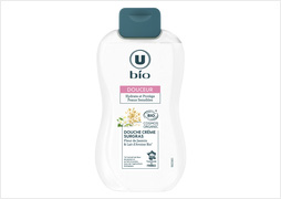 CREME DOUCHE SURGRAS FLEUR DE JASMIN ET LAIT D'AVOINE U BIO - Le flacon de 250 ml