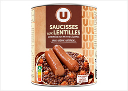 SAUCISSES LENTILLES U