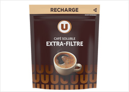 RECHARGE CAFE SOLUBLE EXTRA FILTRE U -  Le sachet de 180G