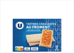 TARTINES GRILEES CRAQUANTES U -  Le paquet de 250G