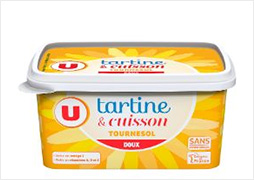 U margarine allégée tournesol 60% MG