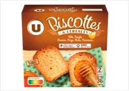 U Biscottes aux 6 céréales x36 - 300g