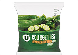 Courgettes en rondelles surgelées U