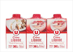 U crème UHT entière liquide 30% U