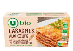 U BIO Lasagnes aux œufs 