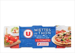 U Miettes de thon tomate pêché à la canne