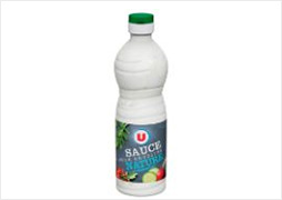 U Sauce crudités nature bouteille de 500ml