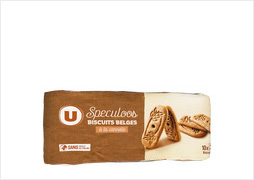 U Gâteau Spéculoos biscuit belge canelle sans huile de palme sachet 168g