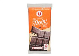 U Chocolat noir supérieur 3 Tablettes de 100g