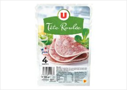 U Tête roulée 4 tranches, 180g