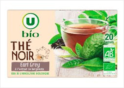 U BIO Thé noir Earl Grey à l'extrait de bergamote 36g