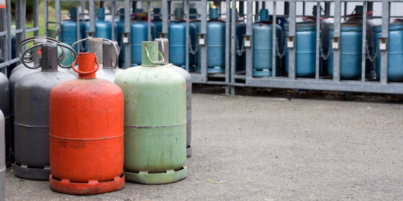 Bouteille de gaz pour l'intérieur et l'extérieur