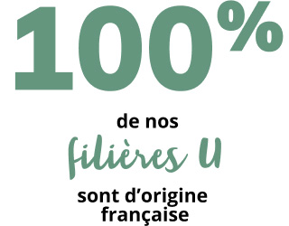 100% de nos Filières U sont d'origine française