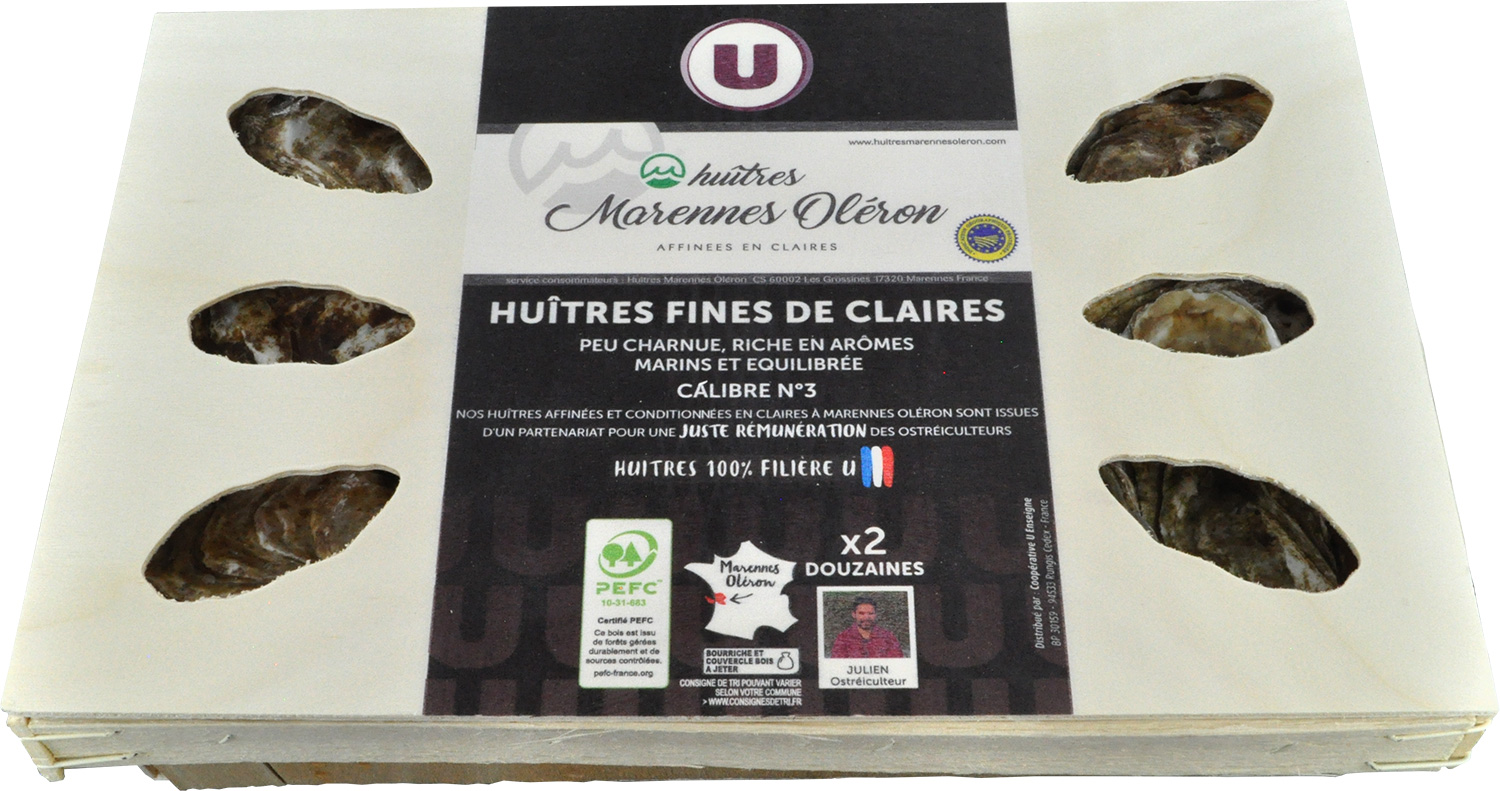 Huîtres fines