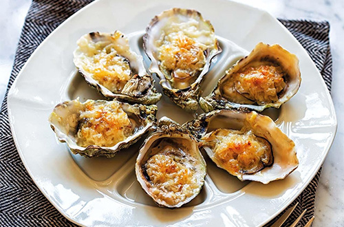 Huitres gratinées